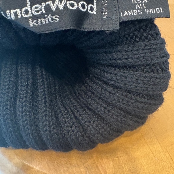 Vintage PATRICIA UNDERWOOD KNITS Black Lambs Wool Hat main image 4